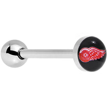 Load image into Gallery viewer, Officially Licensed NHL Detroit Red Wings Logo Tongue Ring