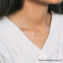 Load image into Gallery viewer, 18k Yellow Gold Diamond Cut Cable Link Chain (0.80 mm)