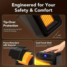 将图片加载到图库查看器,Space Heater for Indoor Use – 1500W Ceramic with Remote & Timer