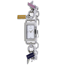将图片加载到图库查看器,Coach Women's Silver Stainless Steel White Dial