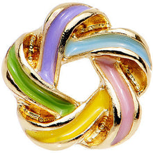 Load image into Gallery viewer, 16G 1/4 Gold Anodized Festive Wreath Tragus Cartilage Earring