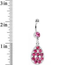 将图片加载到图库查看器,Pink Gem Dingy Drop Dangle Belly Ring