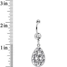 将图片加载到图库查看器,Clear Gem Dingy Drop Dangle Belly Ring