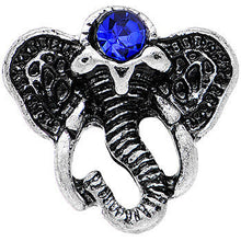 将图片加载到图库查看器,Blue Gem Elegant Elephant Cheater Plug