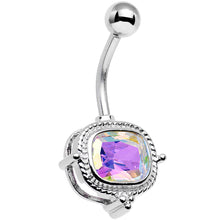 将图片加载到图库查看器,Aurora Gem Fancy Furbish Frame Belly Ring
