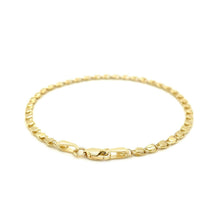 将图片加载到图库查看器,2.9mm 14k Yellow Gold Heart Bracelet