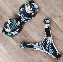Load image into Gallery viewer, Bikini Push Up Swimsuit Female Swimwear Women's Bathing Suits Push Up Underwire Bikini Set Padded Two Piece Swimsuits Women Two-pieces Durable Bikini Set With Bra Cup Modern Bathing Suit