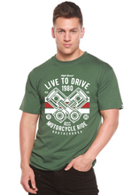 Load image into Gallery viewer, Live To Ride 1980 Men's Bamboo Viscose/Organic Cotton Short Sleeve Graphic T-Shirt