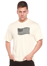 Load image into Gallery viewer, American Flag Men's Bamboo Short Sleeve Graphic T-Shirt