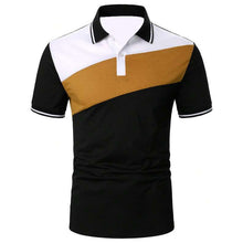 Load image into Gallery viewer, Men's Patchwork Modern Polo Shirts Brand Design Tops Business And Casual Tops Mens Binding Tunic Tops Connects Body Men's Tops Shirts
