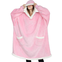 将图片加载到图库查看器,Modern Oversized Hoodie Blanket With Sleeves Sweatshirt Woman Fleece Hoody Women Pocket Female Hooded Oversized Hoodie Blanket Fleece Warm Cozy Blanket for Women One Size Fits All Men Women