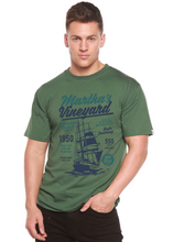 Load image into Gallery viewer, Martha's vineyard Men's Bamboo Viscose/Organic Cotton Short Sleeve Graphic T-Shirt