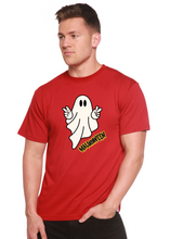 Load image into Gallery viewer, Halloween Ghost Unisex Bamboo Viscose/Organic Cotton Short Sleeve Graphic T-Shirt