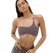 将图片加载到图库查看器,Women Single Shoulder Knot Swimsuit Short Top Swimwear One Shoulder Bikini Stripe Tie Knot Summer Vintage Black Swimsuits Bathing Top Beachwear Separates One Piece Tops