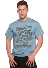 Load image into Gallery viewer, Premium Railroad Spun Bamboo® Men's Bamboo Viscose/Organic Cotton Short Sleeve Graphic T-Shirt