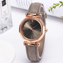将图片加载到图库查看器,Women Watch Rhinestone Fashion Exquisite Women Leather Casual Watch Luxury Analog Quartz Crystal Wristwatch Bracelet Watch For Women and Girls