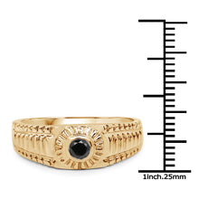 Load image into Gallery viewer, 0.20 Carat Genuine Black Diamond .925 Sterling Silver Ring