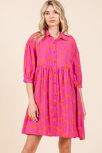 Load image into Gallery viewer, Zebra Print Button Down Shirt Mini Dress For Women β Fluttering, Bold and Fashion-Forward Dress with Pocketed Tiered Design
