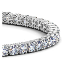 Load image into Gallery viewer, Lab Grown Round Diamond Tennis Bracelet in 14k White Gold (8 cctw F/G VS2/SI1)