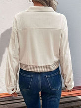 Load image into Gallery viewer, Women's Houndstooth Button-Up Long Sleeve Jacket β Chic & Pocketed Lightweight Outerwear