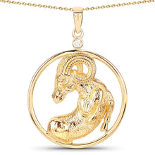 Load image into Gallery viewer, 0.03 Carat Genuine White Diamond .925 Sterling Silver Pendant