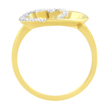 Load image into Gallery viewer, 14KT Yellow Gold 1/10 ctw. Diamond Heart Shape Ring (K-L, I1-I2) - Size 7
