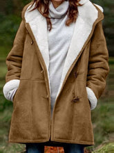 Load image into Gallery viewer, Full Size Pocketed Long Sleeve Hooded Toggle Jacket – Stylish & Functional Outerwear for Women