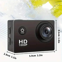 Load image into Gallery viewer, Ultra HD 1080P Action Camera – 140° Wide Angle, Fisheye Lens, LCD Display