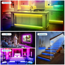 Load image into Gallery viewer, 5M LED Strip Light 5050 SMD RGB Waterproof Smart WIFI IR APP Controller