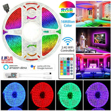Load image into Gallery viewer, 5M LED Strip Light 5050 SMD RGB Waterproof Smart WIFI IR APP Controller