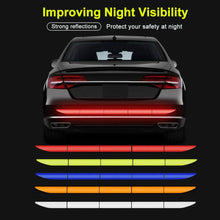 Load image into Gallery viewer, 5pcs Car Reflectante Reflector Sticker Car Body Trunk Exterior Reflective Tape Reflex Exterior Warning Stickers Car Reflectance Reflective Sticker Car Body Trunk Auto Accessories Night Visibility Reflective Decal Universal Safety Warning For Car Trunk