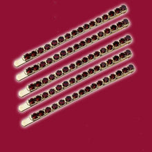 Load image into Gallery viewer, 5PCS Fashion Bling Crystal Rhinestones Hair Clips Women Hairpins Metal Barrettes Hair Styling Tools Accessories Headdress Gorgeous Hair Accessories For Women