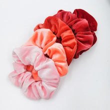 将图片加载到图库查看器,5PCS/Set Velvet Scrunchies Elastic Rubber Hair Bands Women Girls Soft Solid Headbands Ponytail Holder Hair Rope Tie Accessories Ponytail Holder Accessories for Women And Girls