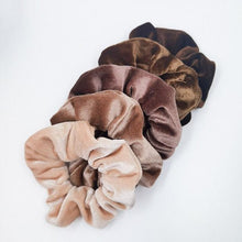 将图片加载到图库查看器,5PCS/Set Velvet Scrunchies Elastic Rubber Hair Bands Women Girls Soft Solid Headbands Ponytail Holder Hair Rope Tie Accessories Ponytail Holder Accessories for Women And Girls