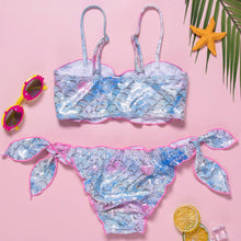 将图片加载到图库查看器,6-11Y Girl’s Cute Two Piece Split Swimsuit Fresh Beautiful Cartoon Pattern Swimwear Bikinis Beachwear Girls Two Piece Swimsuit Floral Bathing Suit Summer Mini Swimwear For Children