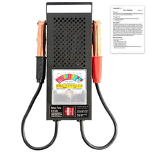 Load image into Gallery viewer, 6-12V Automotive Battery Tester with Heavy Duty Insulated Copper Clips