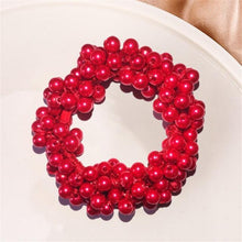 Load image into Gallery viewer, 6 Colors Woman Elegant Pearl Hair Ties Beads Girls Scrunchies Rubber Bands Ponytail Holders Hair Accessories Elastic Hair Band No Metal Hairband Girls Elegant Headwear Accessories Wraps Hoop Clips