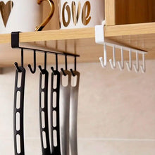 Load image into Gallery viewer, 6 Hooks Kitchen Shelf Storage Rack