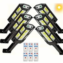 将图片加载到图库查看器,6-Pack: Solar Powered Motion Sensor Outdoor Garden Light with 108 COB LED Lights