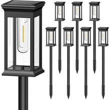 将图片加载到图库查看器,6-Pack: Solar Powered Stake Light IP65 Waterproof Auto On Off