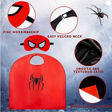 Load image into Gallery viewer, 6-Pack: Superhero Reversible Cape & Mask Set