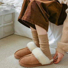 Load image into Gallery viewer, 6-Pairs: Thick & Warm Cream Color Sock