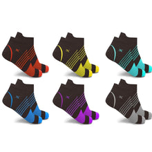 Load image into Gallery viewer, 6-Pairs: Ultra V-Striped Ankle Compression Socks