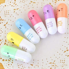 将图片加载到图库查看器,6-Piece: Cute Pill Shape Mini Highlighter Marker