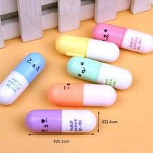 将图片加载到图库查看器,6-Piece: Cute Pill Shape Mini Highlighter Marker