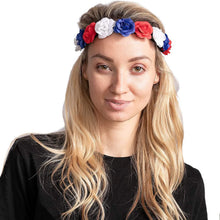 Load image into Gallery viewer, 6-Piece: Patriotic Flower Headbands