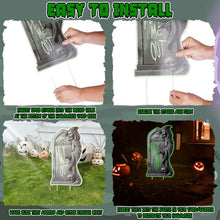 Load image into Gallery viewer, 6-Pieces: Glow in the Dark Halloween Yard Sign Decorations with 12 Stakes