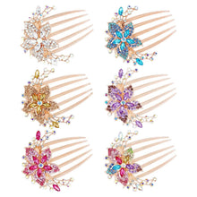 Load image into Gallery viewer, 6-Pieces: Rhinestone Encrusted Hairpin Barrette Accessory