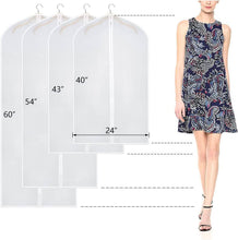 Load image into Gallery viewer, 6-Pieces: Zilink Clear Garment Bag Dress Bags