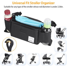 Load image into Gallery viewer, 6-Pockets Baby Trolley Bag with Cup Holder